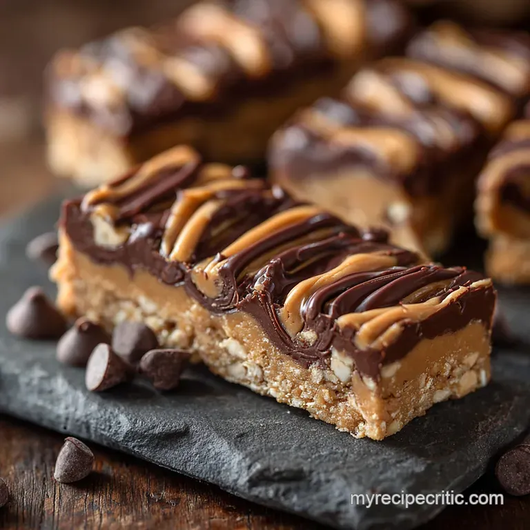 Homemade Protein Bars the Ultimate Nobake Peanut Butter Chocolate Chip Recipe presentation