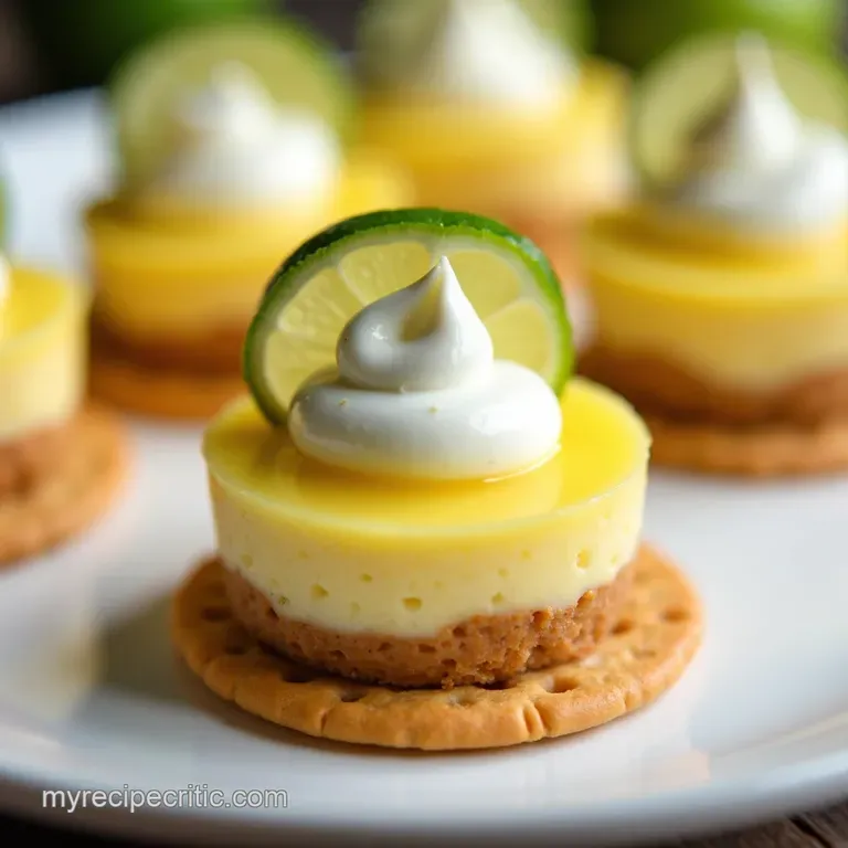 NoBake Key Lime Pie Bites Sunshine on a Cracker