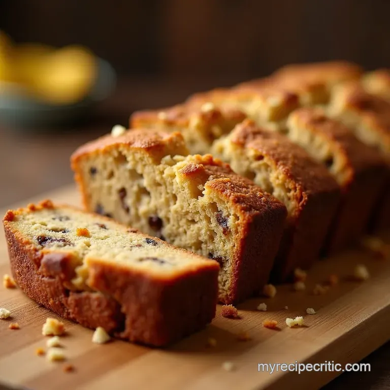 The Ultimate OneBowl No Fuss Banana Bread presentation