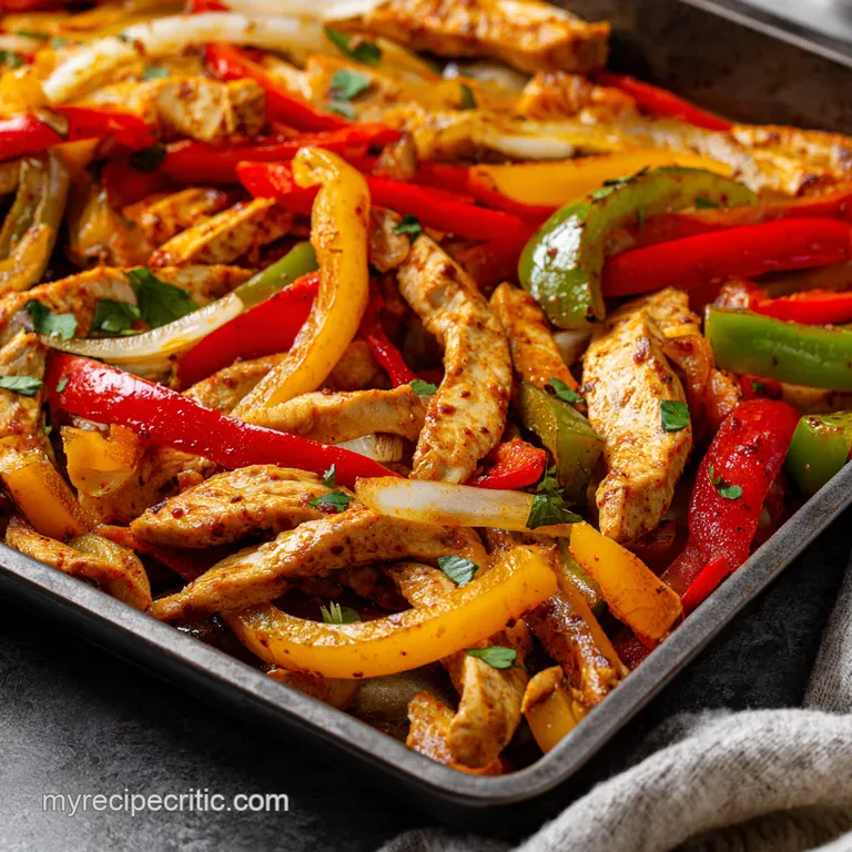 OnePan Fiesta Chicken Fajitas No Fuss All Flavor