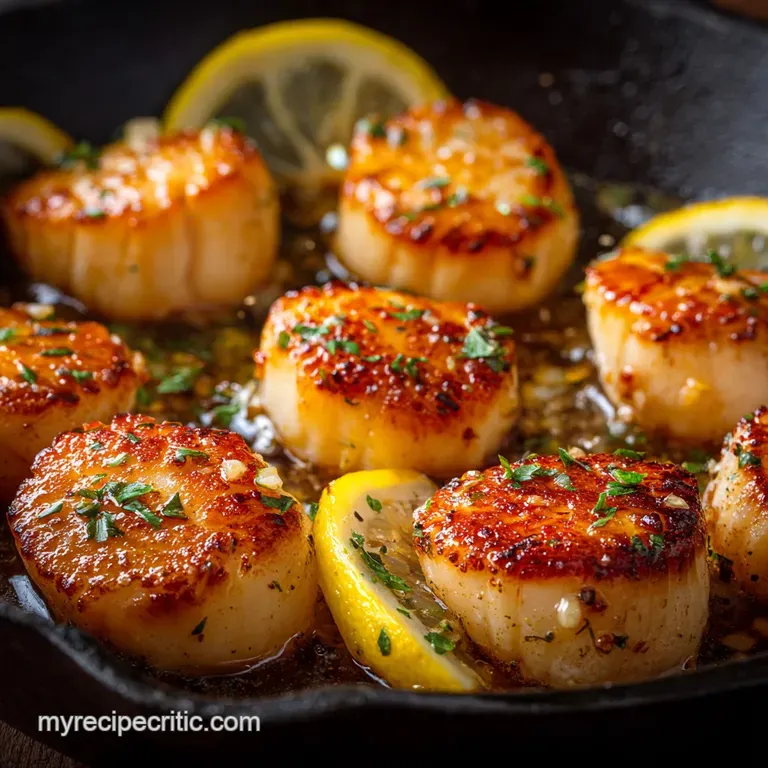 Scallops: Golden Goddess Pan Sear with Bright Lemon-Garlic Butter