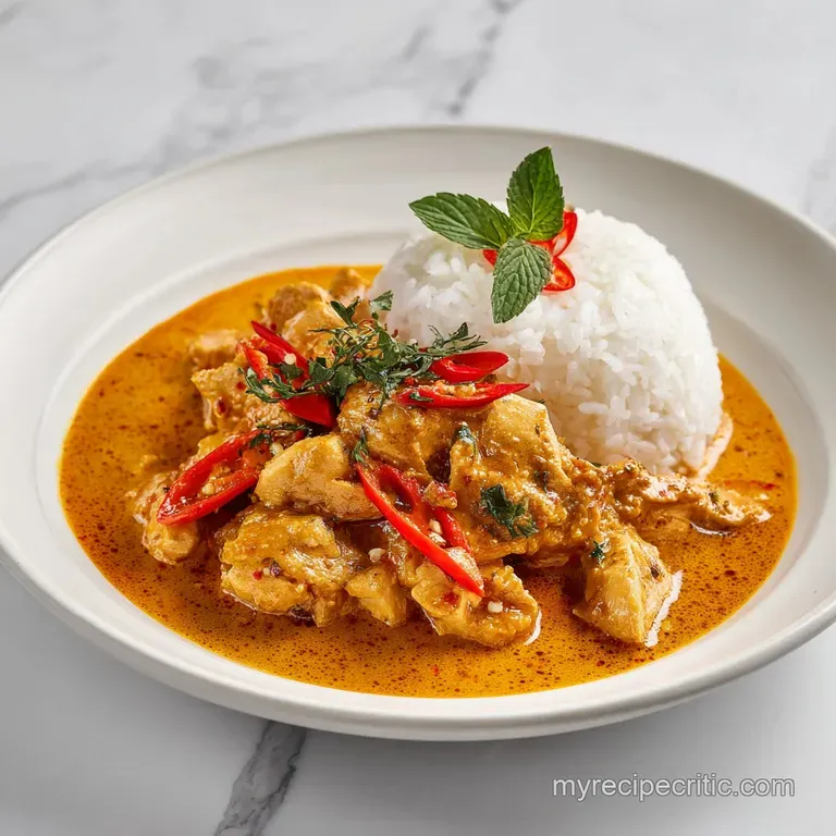 Panang Chicken Curry: Creamy and Authentic