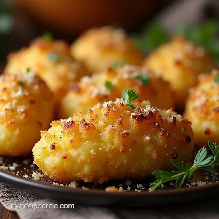 Golden Crusted Utterly Addictive Parmesan SmashRoasted Baby Potatoes presentation
