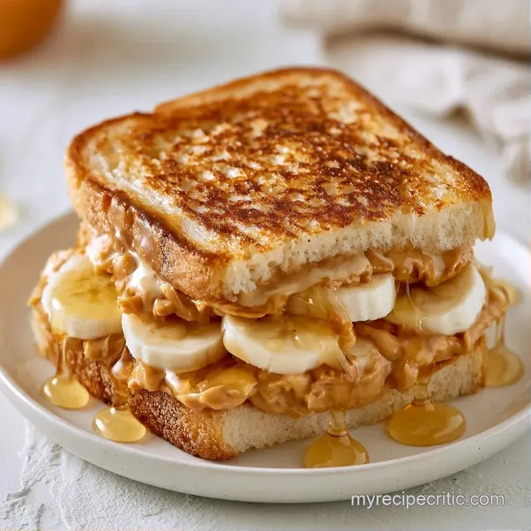 Toasted golden bread slices stacked neatly on a ceramic plate, garnished with mint and fresh sliced berries.