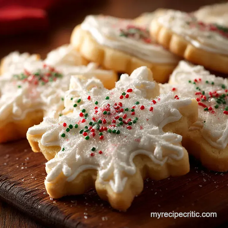 Classic Cutout Sugar Cookies Perfect Shape for Decorating presentation