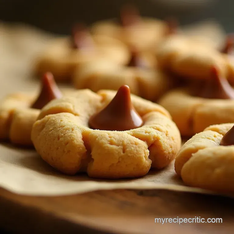 Grandmas Secret The Perfect Fudgy Peanut Butter Blossom presentation