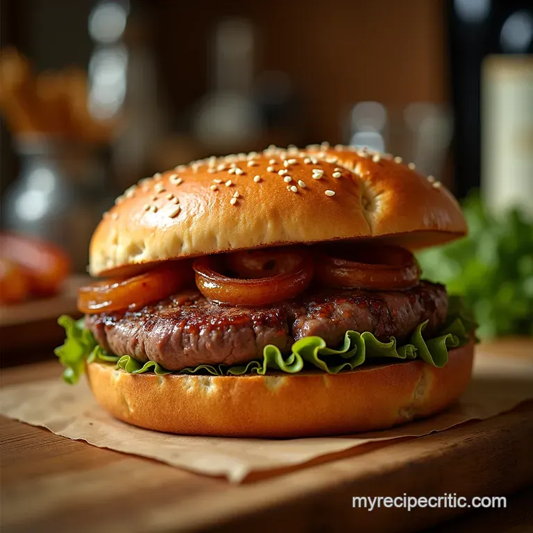 The Proper Job Steak Caramelised Onion Sandwich presentation