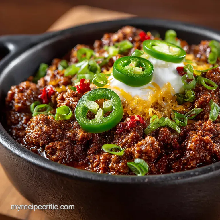 Proper Pub Grub Beef Chili Hearty Flavorful and a Bit Bonkers