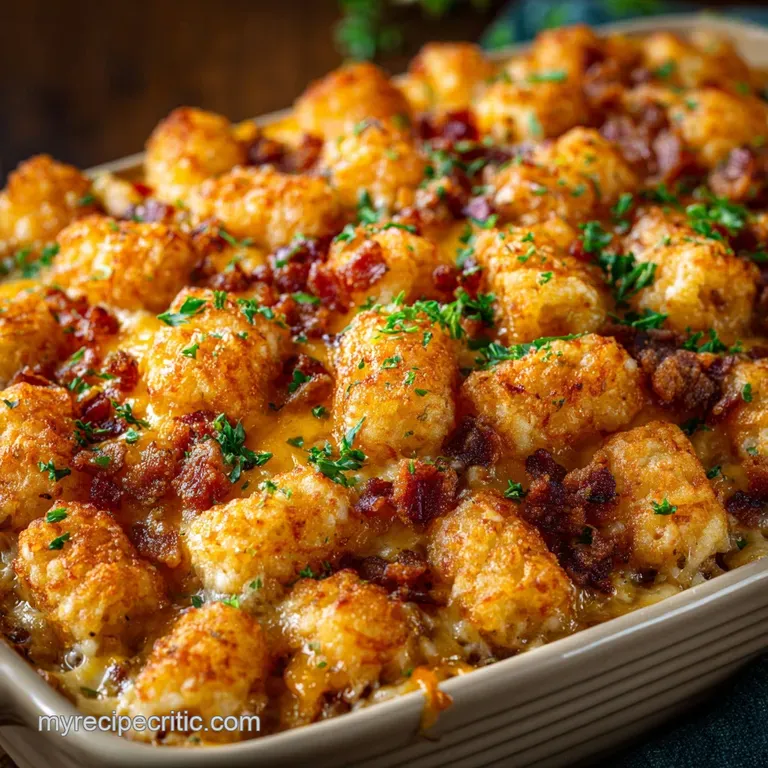 Tater Tot Hotdish: Elevated Creamy Comfort Casserole