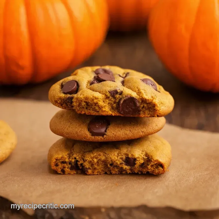 Pumpkin Spice Everything Nice Chocolate Chip Cookies presentation