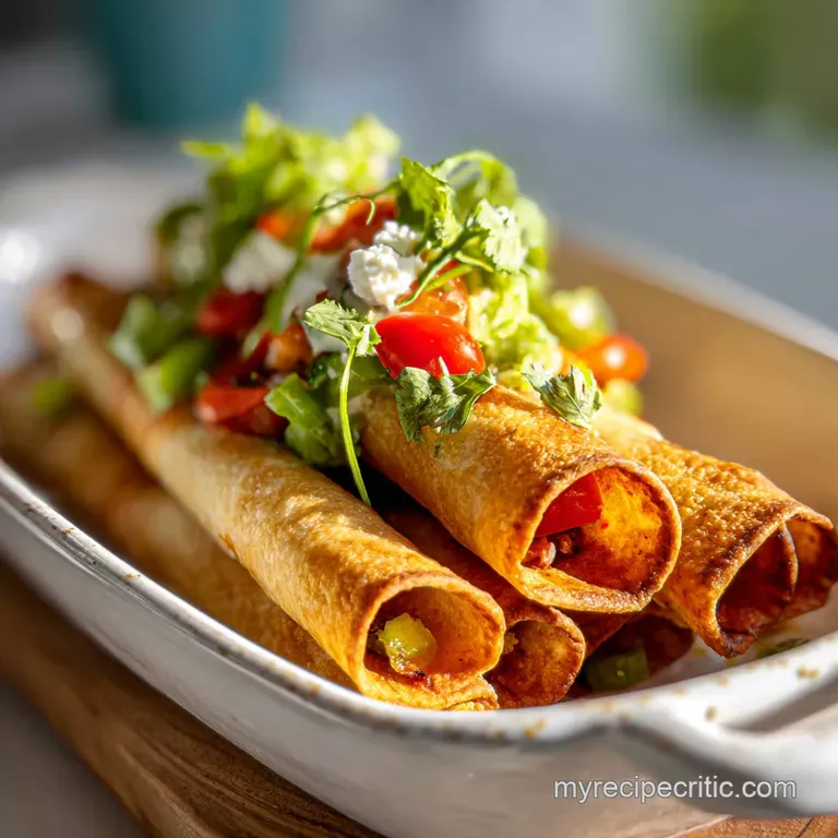 Quick Chicken Flautas: Ultra Crispy