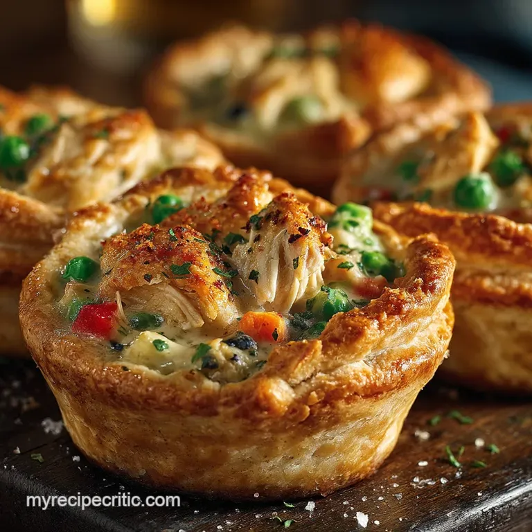 Pocket Rockets Individual Chicken Pot Pies the Muffin Tin Method presentation