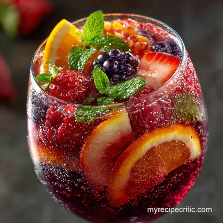 Rainbow Sangria: the Best Fruity Sangria Recipe for a Crowd presentation