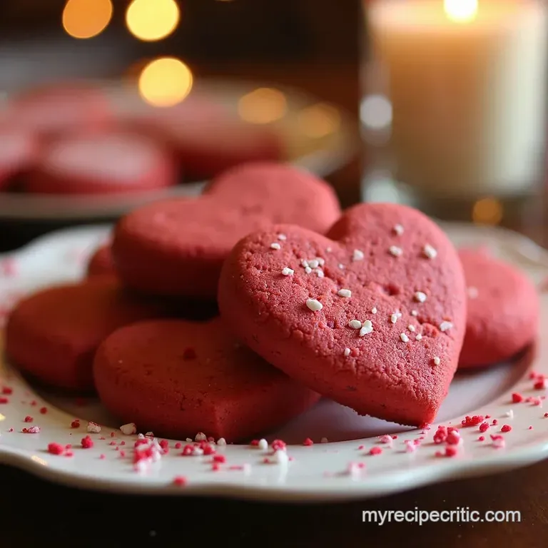 Red Velvet Heartbreakers Cake Mix Cookies presentation