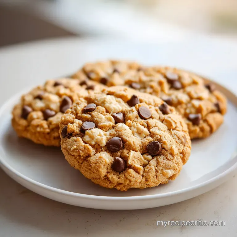 Three golden, toasted cereal treats stacked neatly on a slate platter, dusted with a hint of powdered sugar.