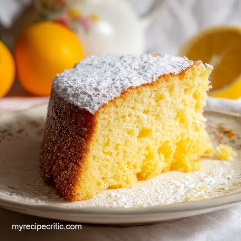 Ricotta Self Filling Cake: Velvety and Zesty