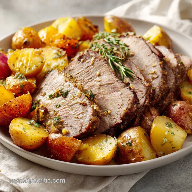 Sunday Dinner Idea with Roast Beef and Potatoes
