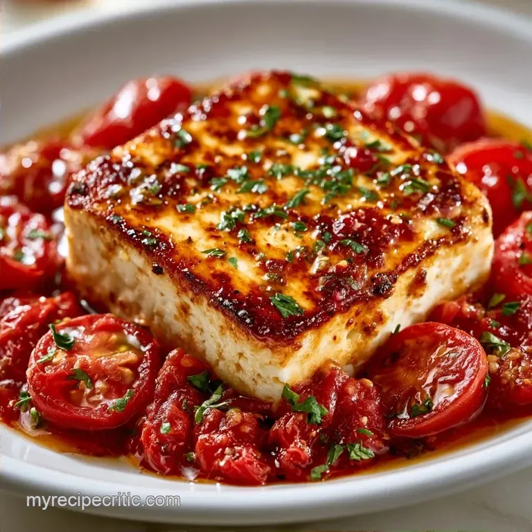 Creamy Roasted Cherry Tomatoes Feta