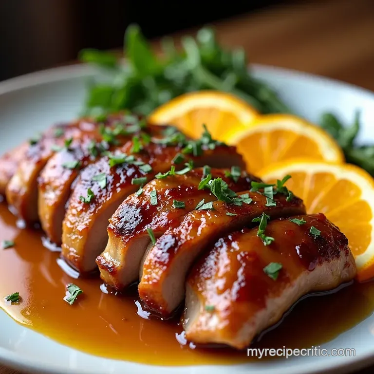 Roasted Duck with Zesty Orange Glaze