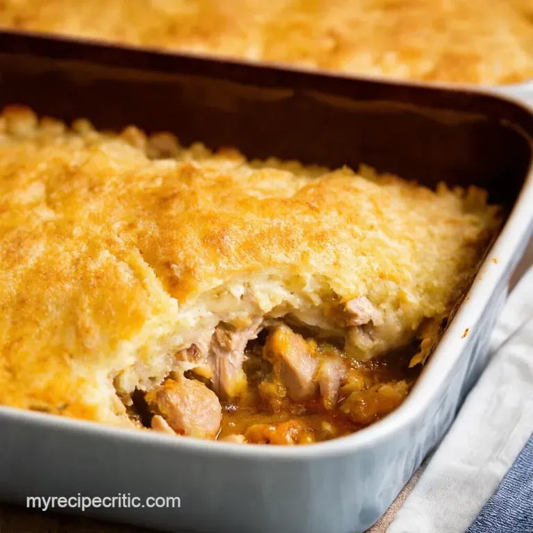 Rotisserie Chicken Shepherds Pie presentation