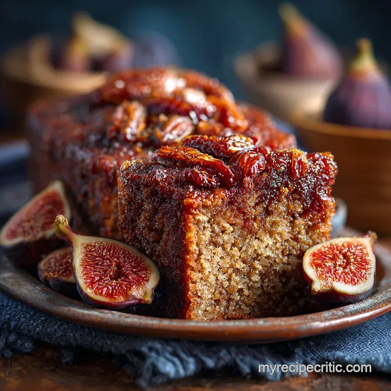 Dried Fig Cake: the Great British Fig Walnut Loaf presentation