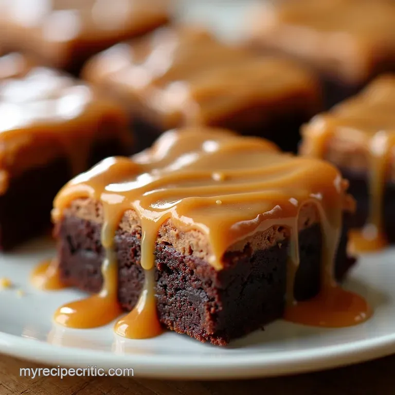 Salted Caramel Brownie Bars the Ultimate Sweet Salty Treat presentation
