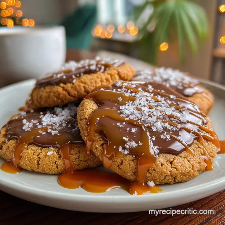 Salted Caramel Chocolate Cookies