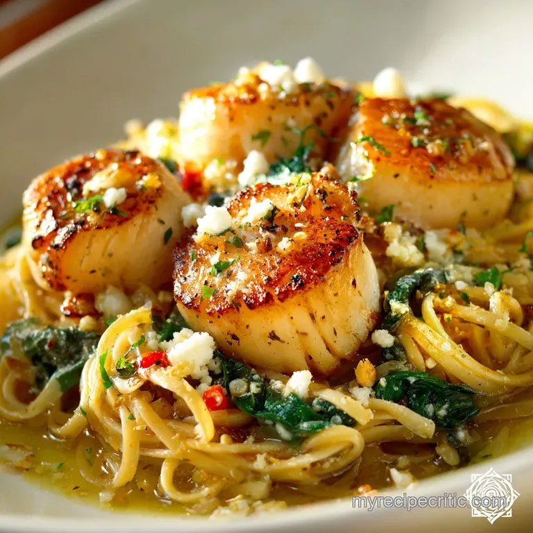 Scallops and Pasta with Lemon Garlic Linguine 30Minute Elegant Dinner