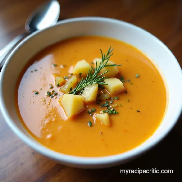 Scarlet Delight Creamy Red Potato Soup