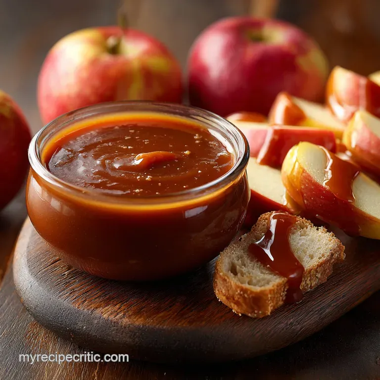 The Ultimate Silky Smooth Salted Caramel Dip Perfect for Apples presentation