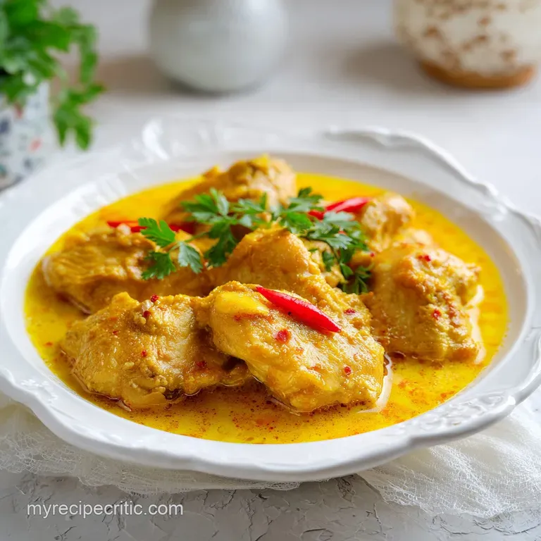 Simple Curry Chicken Thighs: One-Pot and Silky