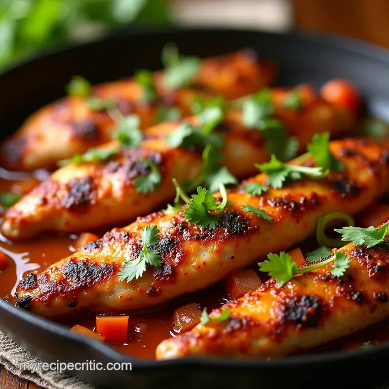 Sizzling Skillet Chicken Fajitas Fiesta in a Flash presentation