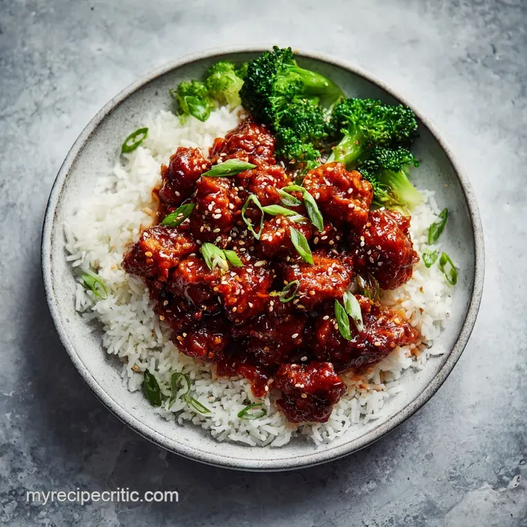 Slow Cooker General Tsos Chicken: Tender and Glazed