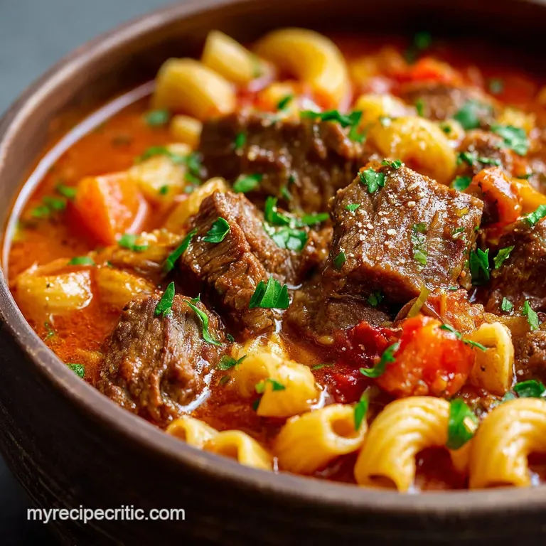 Slow Cooker Goulash: the Effortless Hearty Hungarian Comfort Food presentation