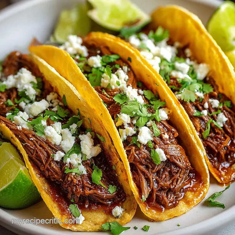 Shredded Beef Tacos Properly SlowCooked for FallApart Tenderness
