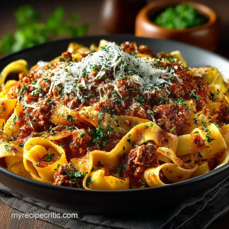 The Sunday Lunch Ragu Luxurious SlowSimmered Creamy Bolognese presentation