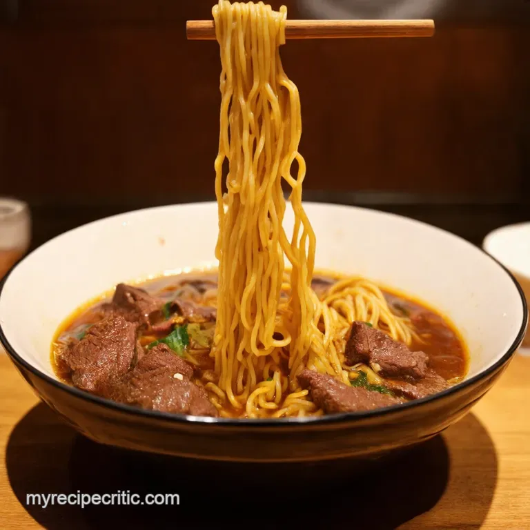 Slurpworthy Slow Cooker Beef Ramen presentation