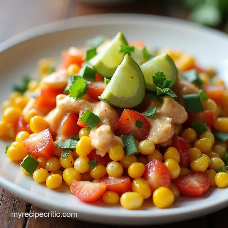 Easy Summer Street Corn Salad with Tangy Lime Crema