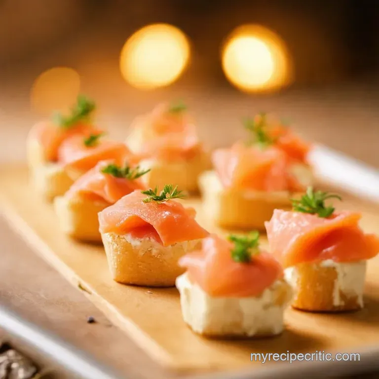 Smoked Salmon Cream Cheese Cucumber Bites presentation