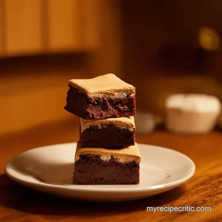 Smore Than Just Good Nobake Chocolate Marshmallow Dream Squares presentation
