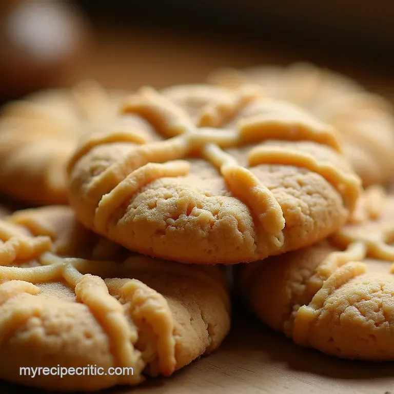The Ultimate CrissCross Soft Chewy Peanut Butter Cookies presentation