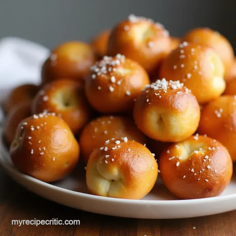 Soft Salty Homemade Pretzel Bites