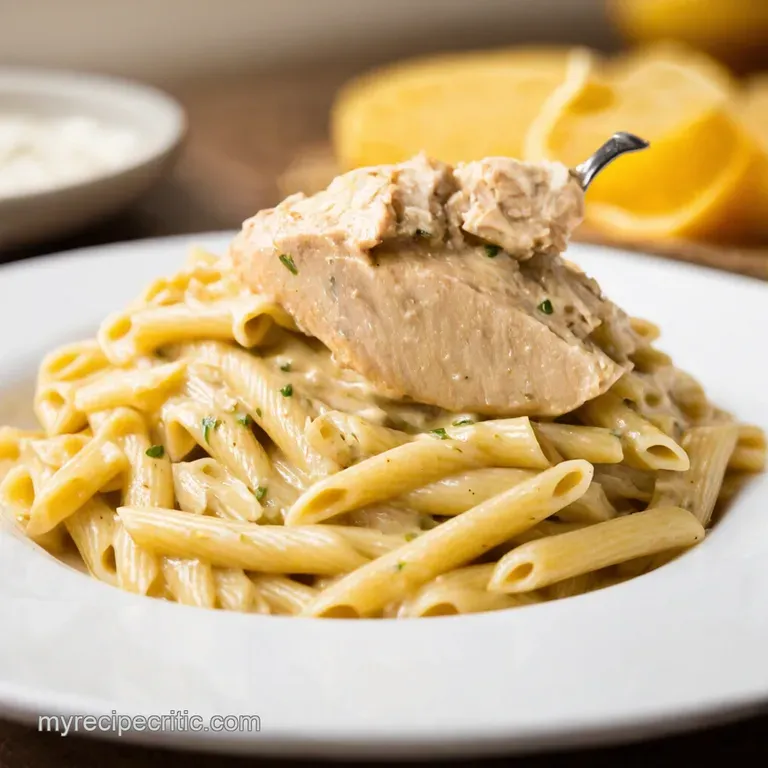 Speedy Chicken Alfredo Weeknight Wonder presentation