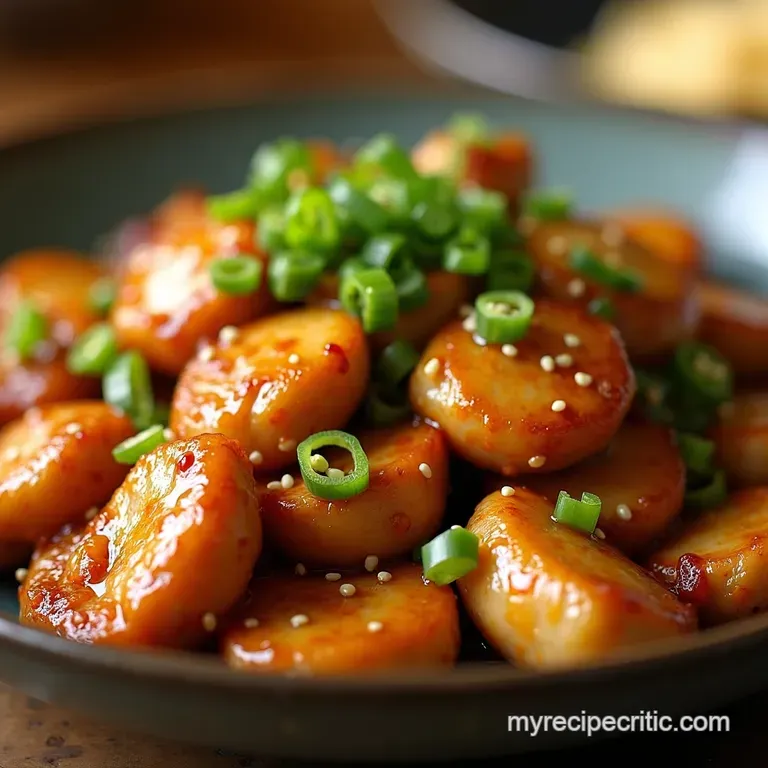 Speedy Sesame Ginger Chicken Stirfry presentation