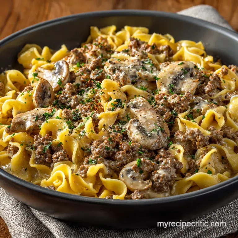 The Ultimate Weeknight Comfort Speedy Ground Beef Stroganoff