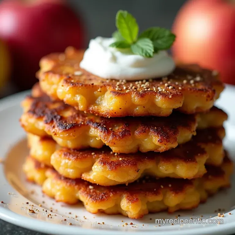 Spiced Apple and Sweet Potato Latkes