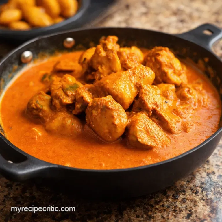 Spicy Butter Chicken Aromatic Indian Comfort Food presentation