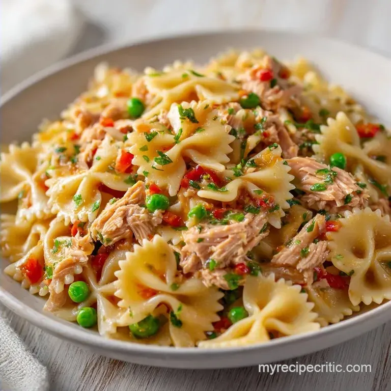 Spicy Tuna Pasta Salad: Creamy and Zesty