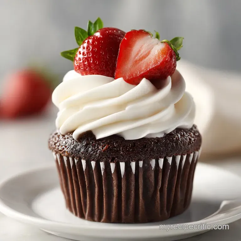 Chocolate Covered Strawberry Cupcakes Recipe
