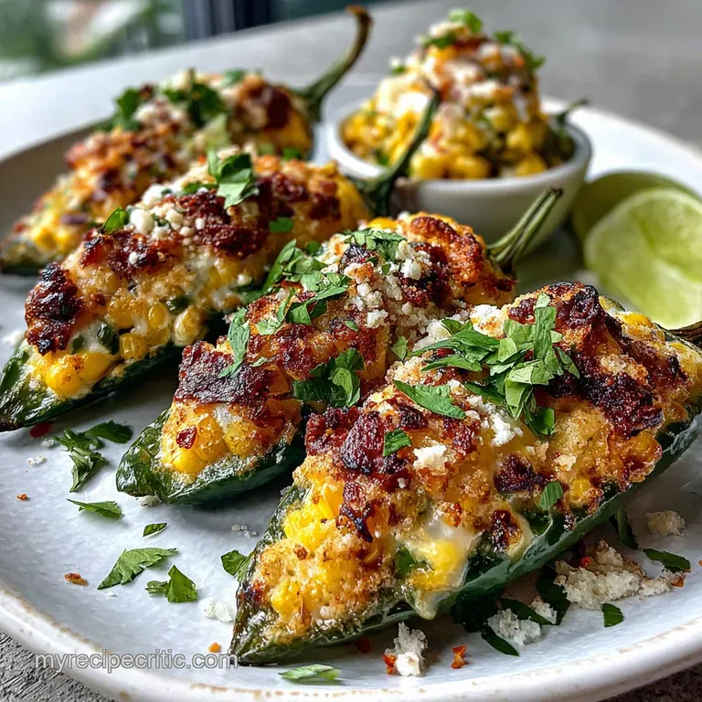 Street Corn Jalapeno Poppers